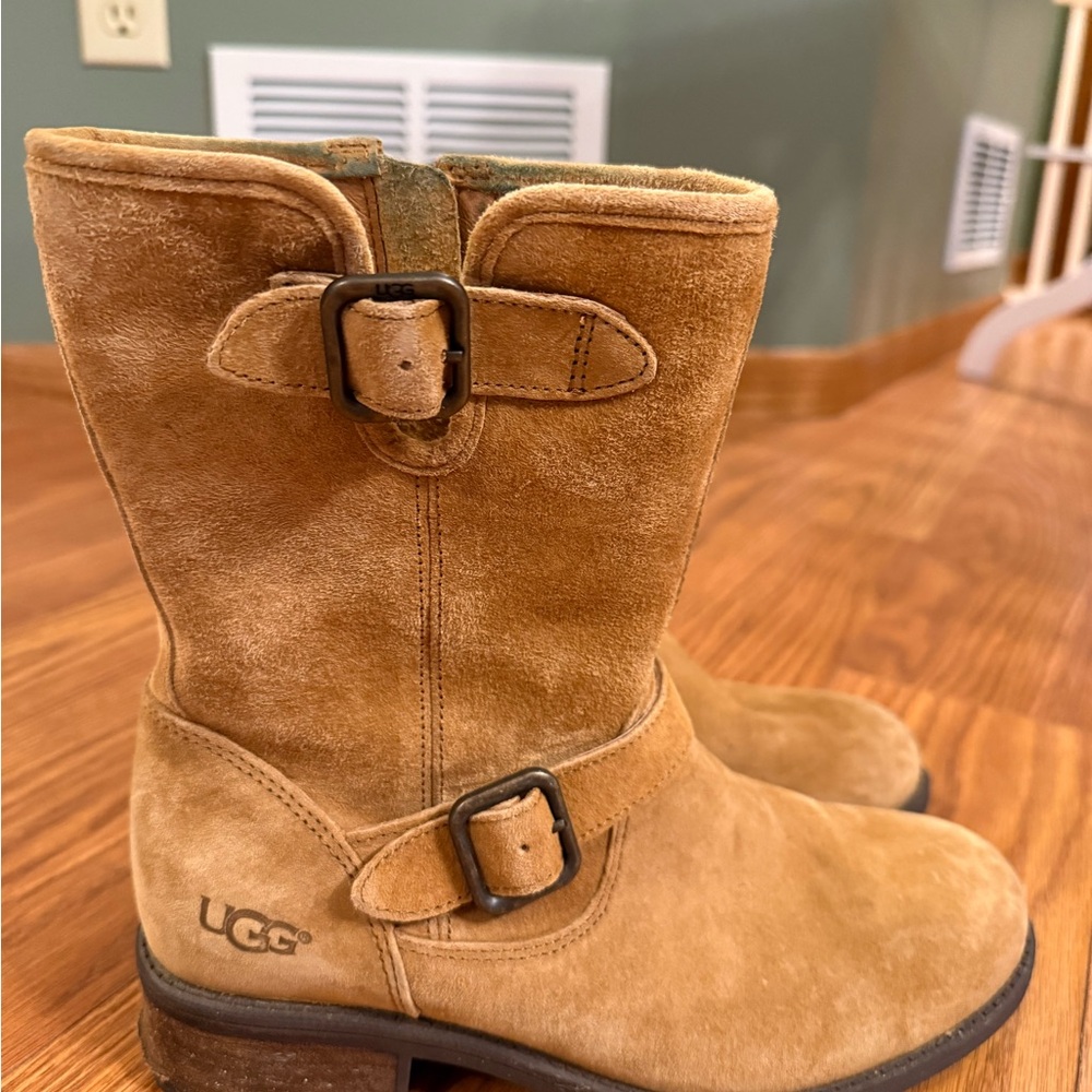 UGG Chaney chestnut Moto Boots - Picture 4 of 6